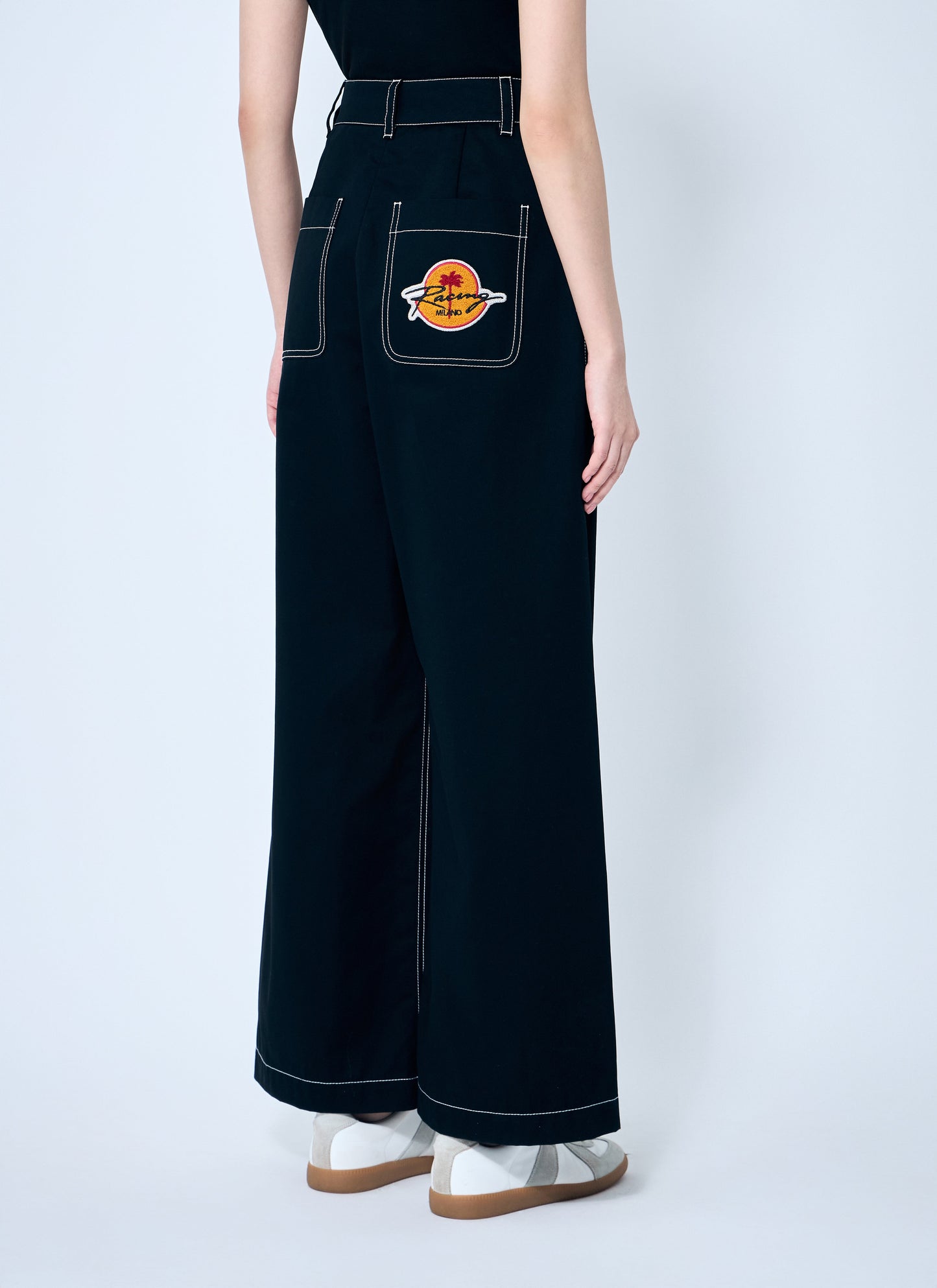 8 Moncler Palm Angels Women Wide-Leg Pants