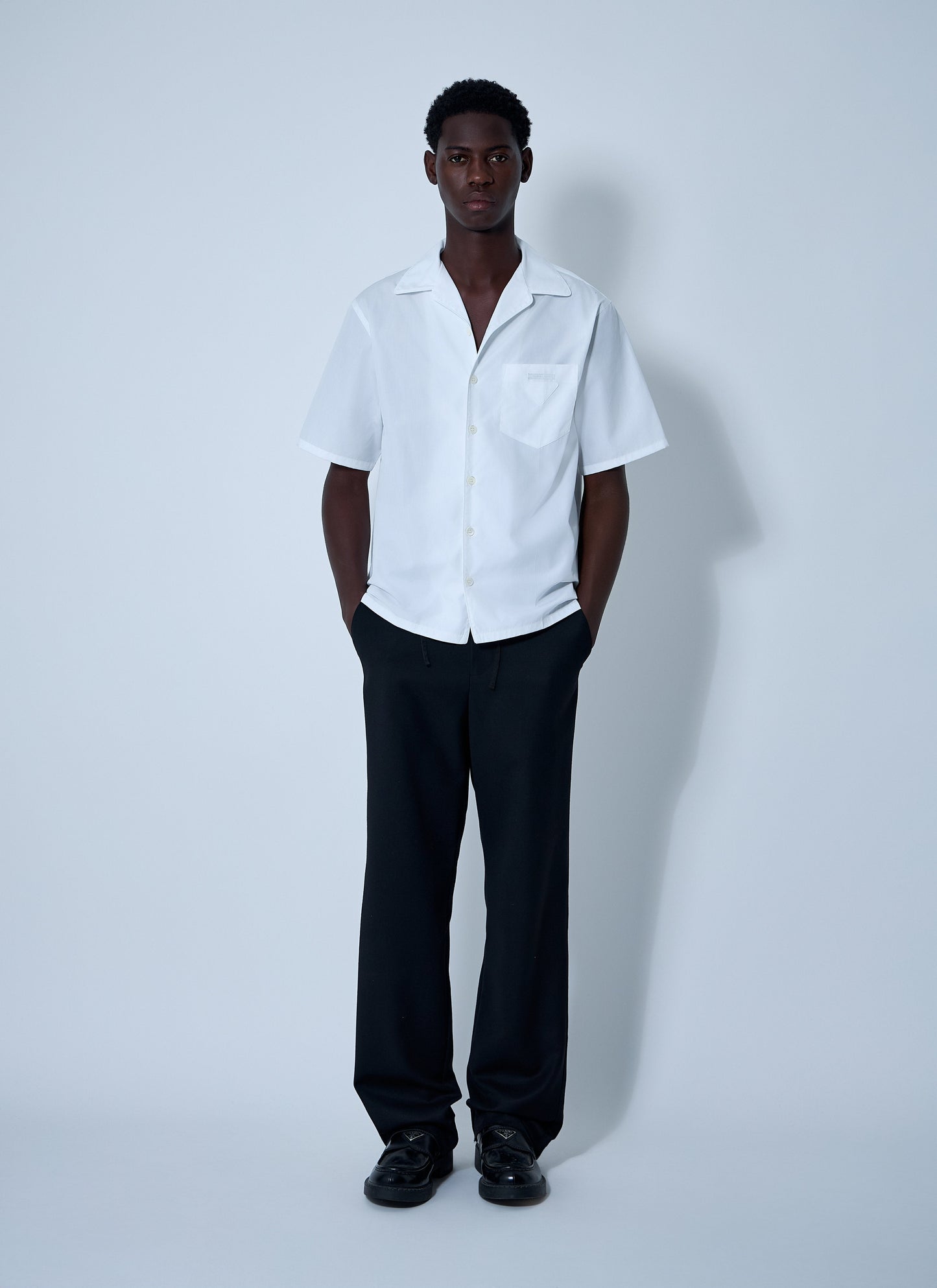 Prada Men Logo Motif Shirt