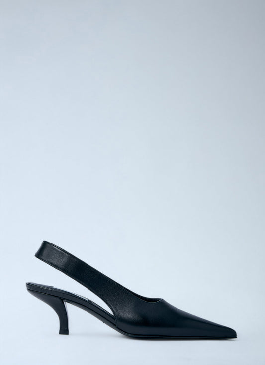 Toteme Women Classic Leather Slingback Heels